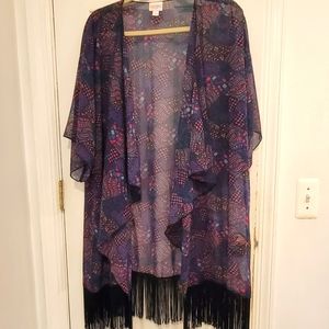 LuLaRoe Lindsay Kimono Large